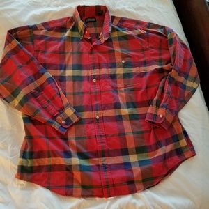Lands End plaid shirt